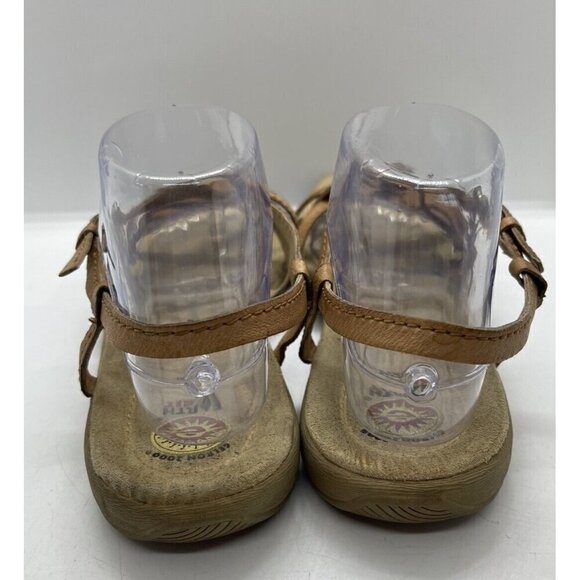 EARTH SPIRIT Gelron 2000 Magnolia Brown Leather Strappy Sandals Women's Sz 9.5 - Picture 4 of 9